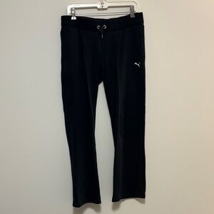 Puma Black Joggers with White Logo